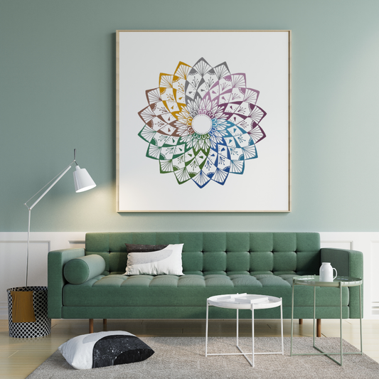 mandala devíti barev