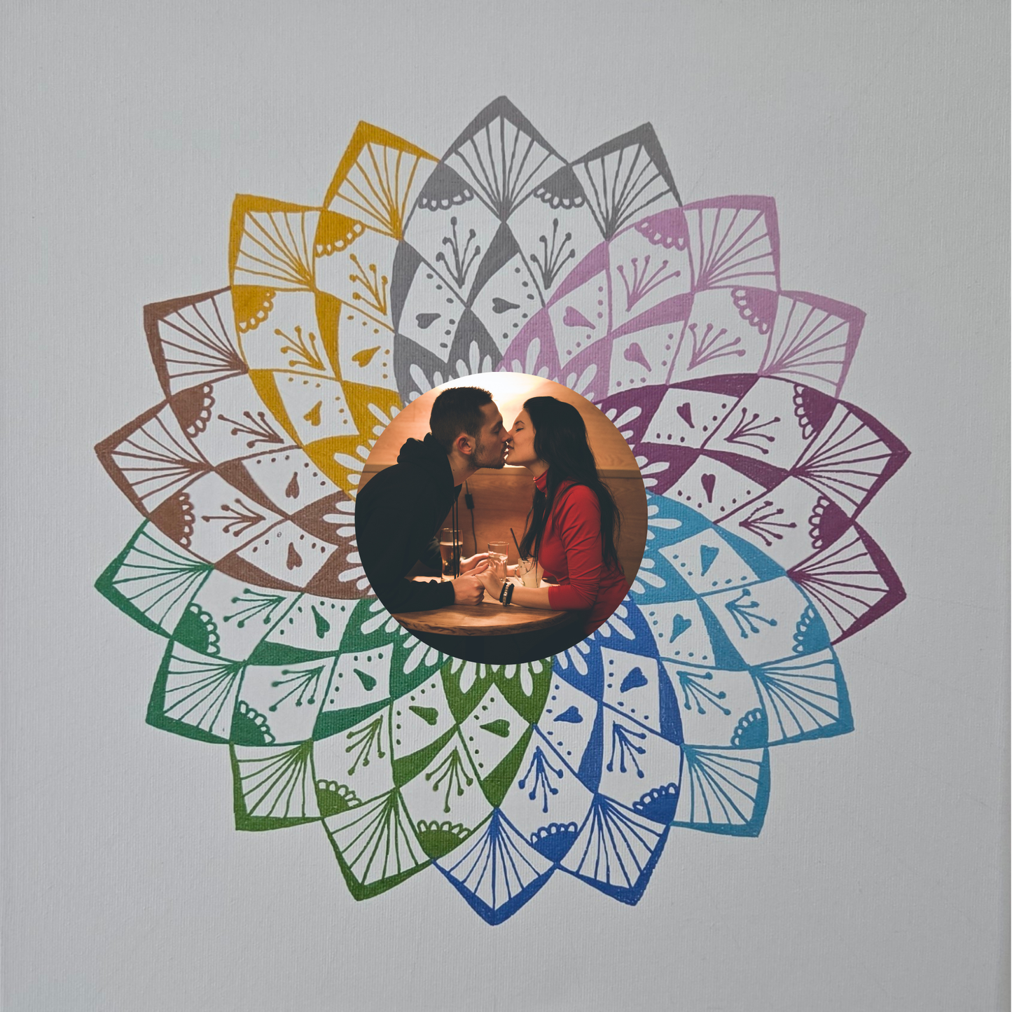 mandala devíti barev