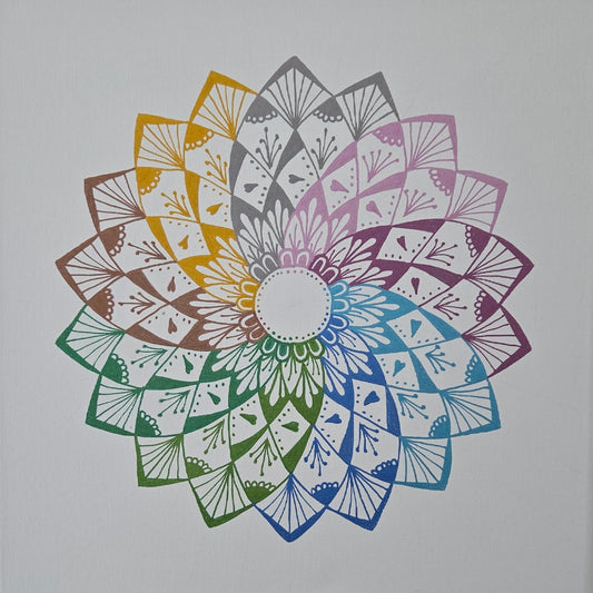 mandala devíti barev