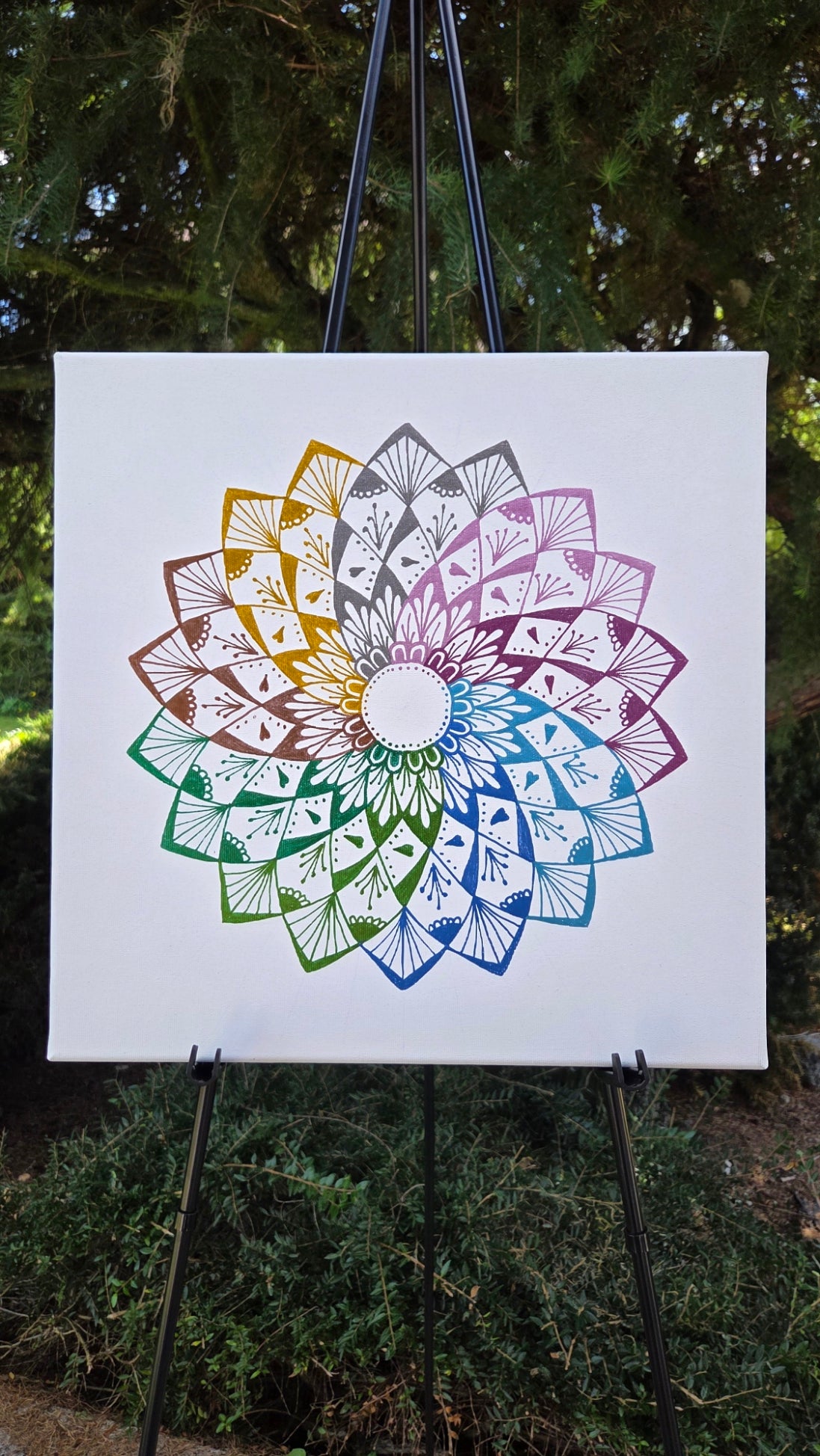 mandala devíti barev