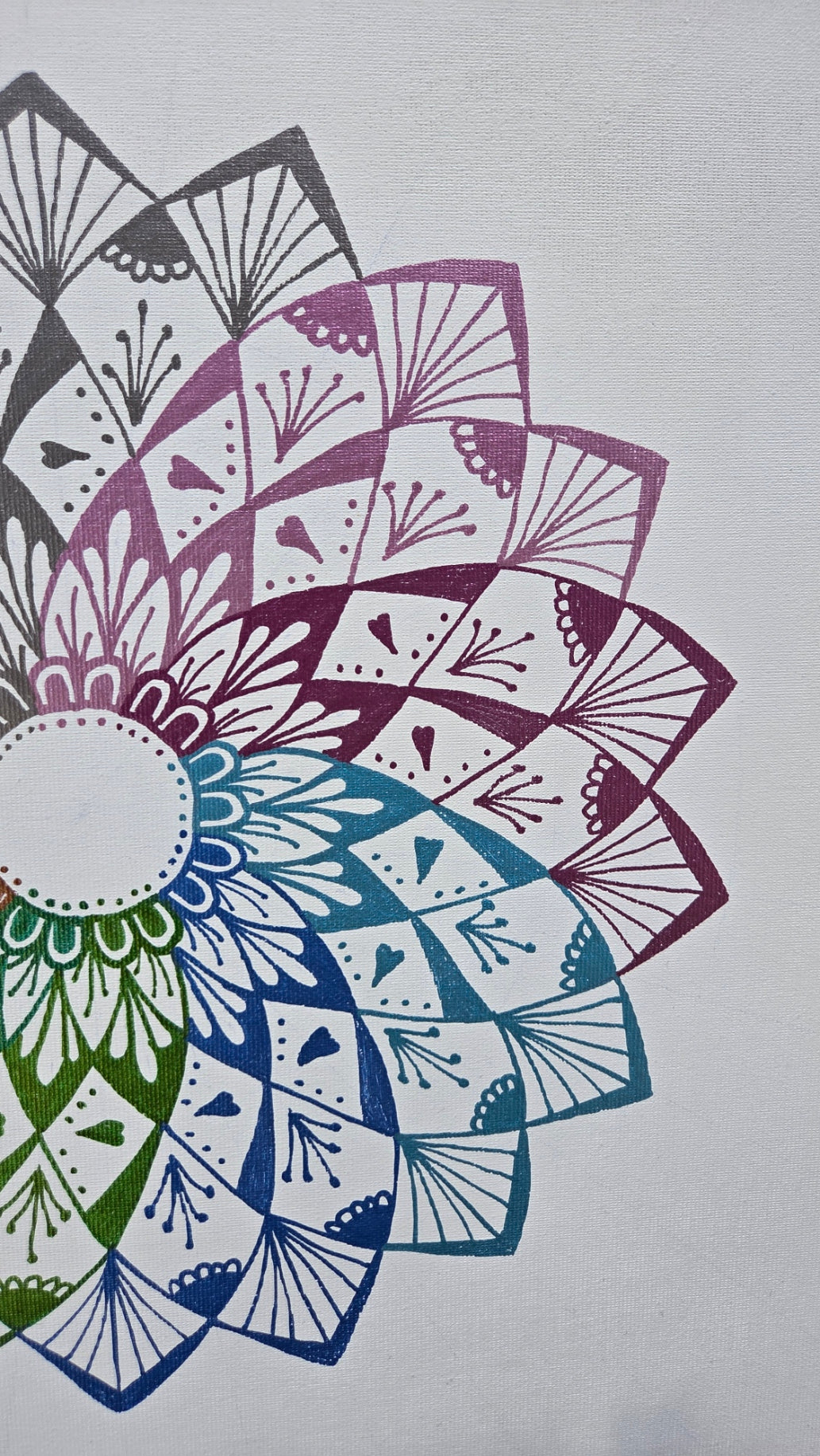 mandala devíti barev