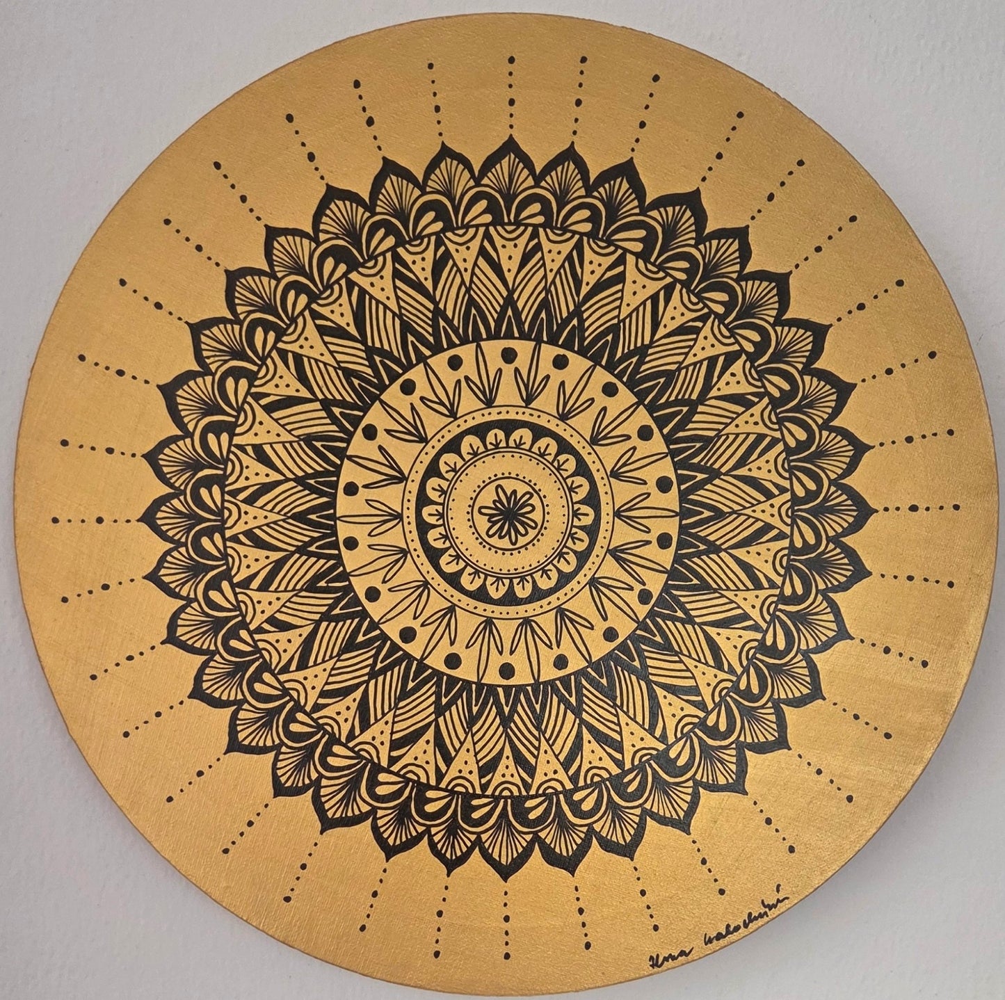 mandala zlatý kruh