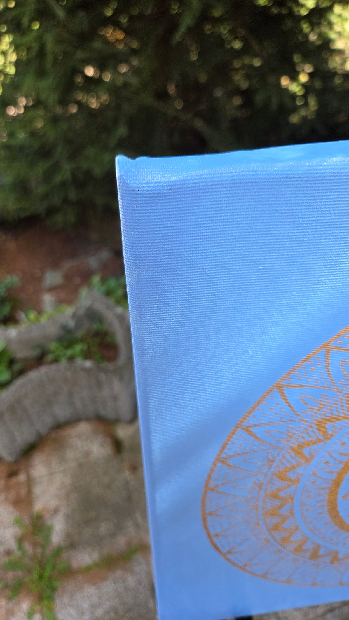 mandala modro zlatá